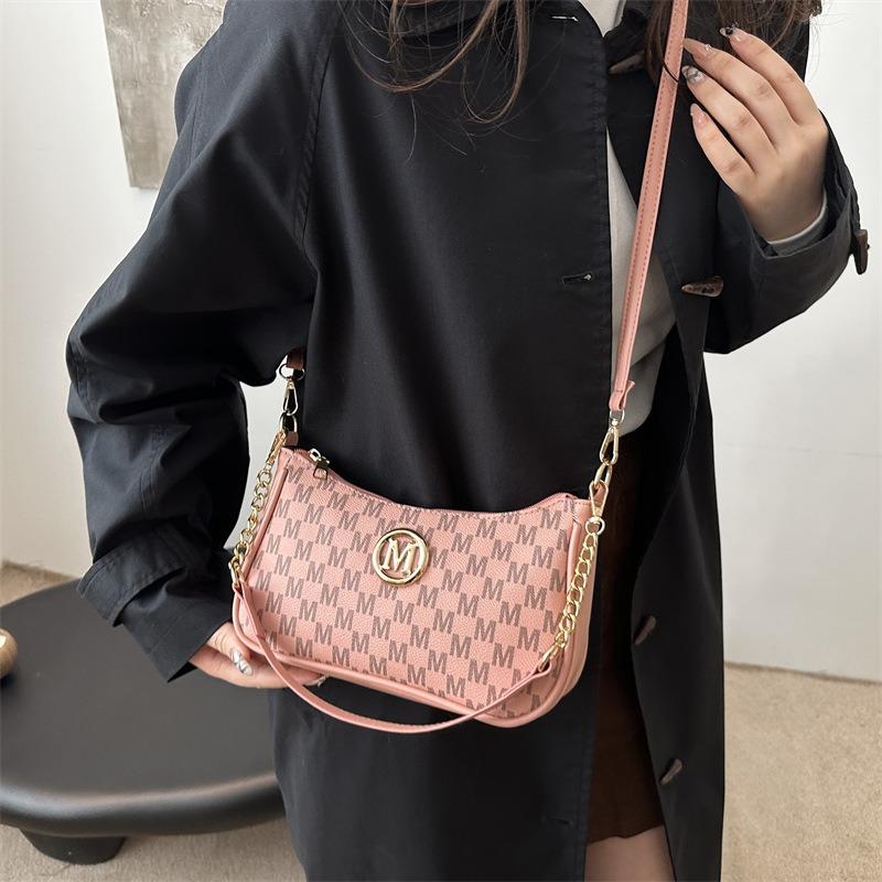 New Retro Printing Trend Handbag Fashion High Sense Women's Bag Underarm Bag Shoulder Bag Small Square Bag Women