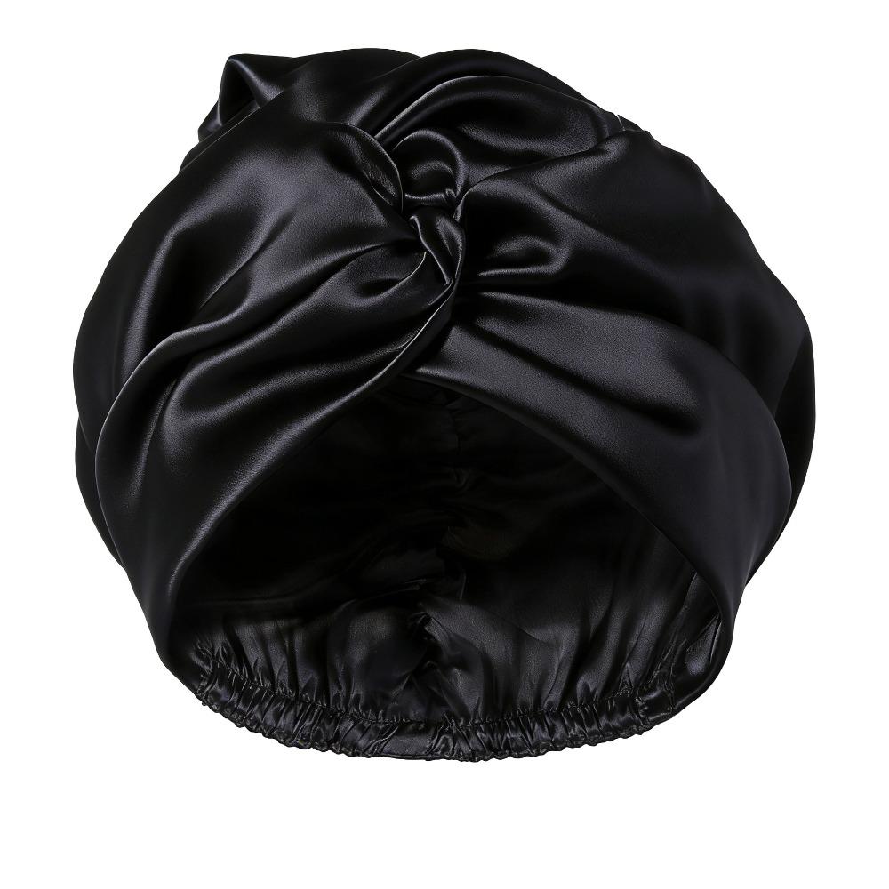 Adjustable Mulberry Silk Wrap Satin Fabric Pure Silk Turban Premium Night Sleep Cap  Curly Hair