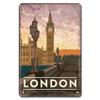 Famous City Landscape Posters Vintage Metal Signs Budapest Malta Sydney Tin Plate Retro Home Wall Art Decor Room Decoration