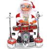 Papai Noel Cantando Dançando Toca Tambor Brinquedo, Brinquedos Musicais a Pilha Boneca Decoração de Natal Presentes para Crianças