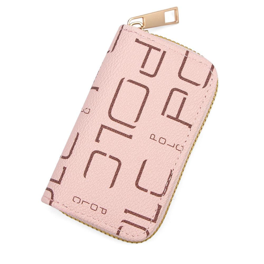 Large Capacity Unisex Zipper Key Case with Ring