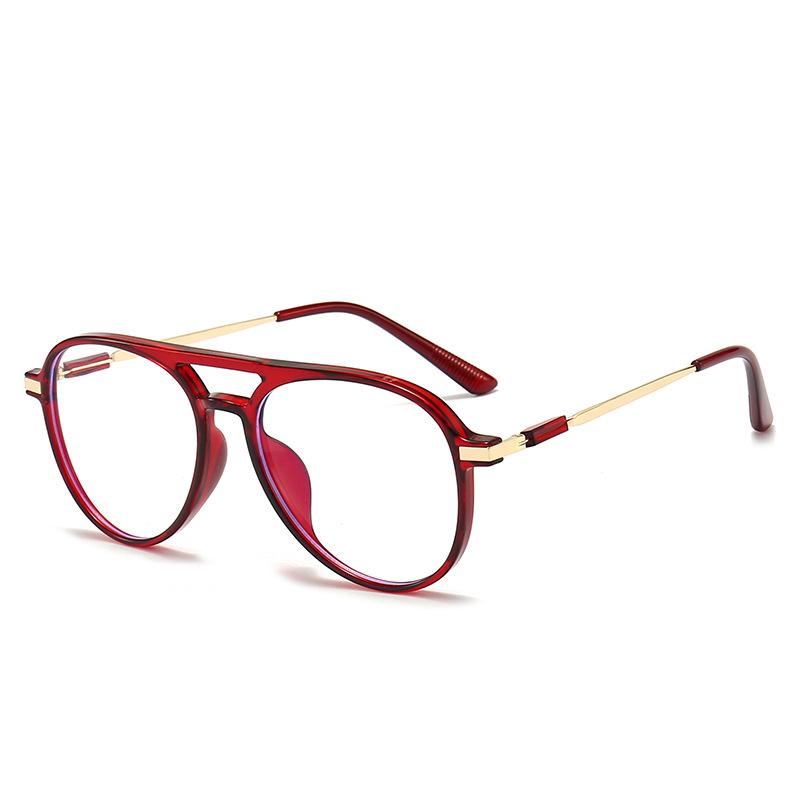 Women Retro Anti Blue Light Computer Glasses Designer Vintage Men Half Frames Eyeglasses Trendy Office Accessory