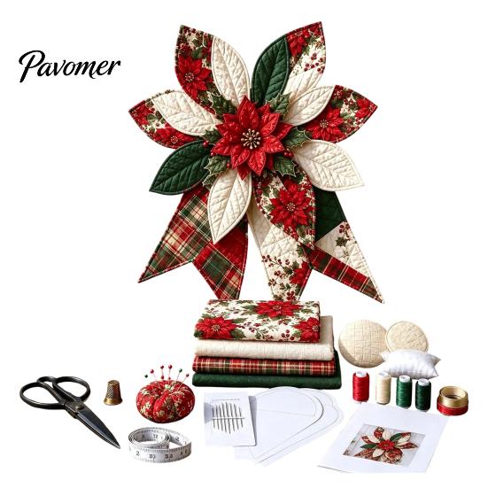 Kit de Costura Patchwork con Lazo Decorativo Estilo Cabaña Hecho a Mano, Tela Grande DIY Girasol Suministros para Acolchado Hobby Kit de Manualidades Acolchadas de Calabaza para Adultos,