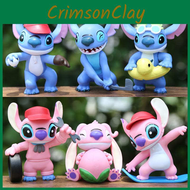 Cartoon Lilostitch Action Figure Model Doll Desktop Ornaments Decorations