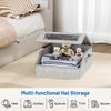 Sturdy Hat Storage For Baseball Caps, Holds Up To 24 Caps Clear Hat Organizer For Closet, Bedroom, Wide Hat Box With Cardboard