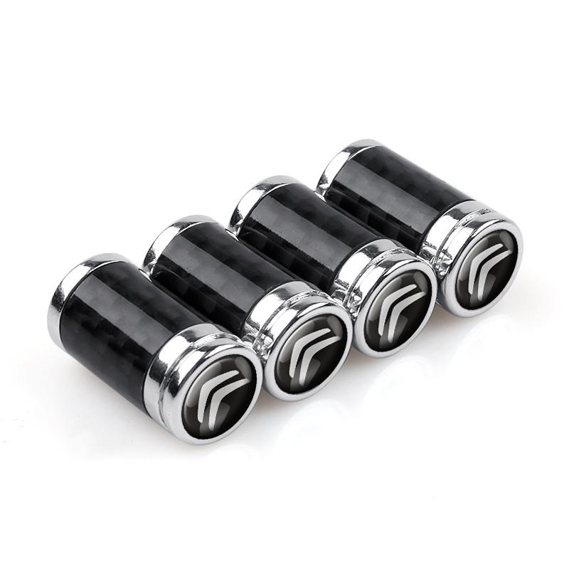 4pcs Metal Alloy Car Tire Caps For Cars Motorcycles Bicycle Cover Dustproof Accessories For Citroen C3 C4 C1 C2 Picasso Celysee