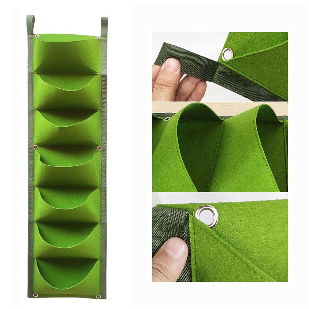 Indoor Outdoor Use Felt Wall Mount Landscaping Flower Pots Planting Bags Hanging Planter Grow Bags