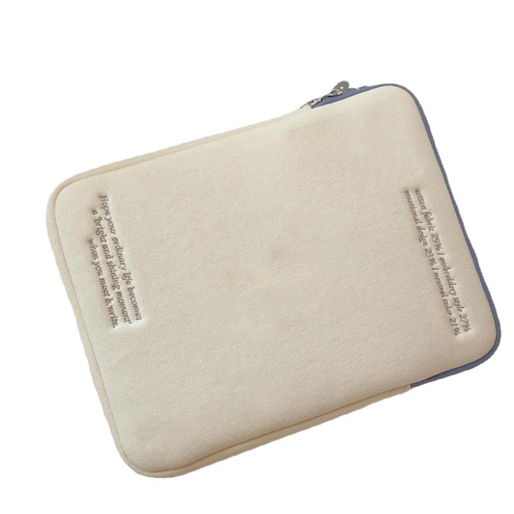 Tablet Sleeve Case Simple Stylish Soft Cotton Cloth Anti Impact Light Bag for IOS Tablet 13 To 14in