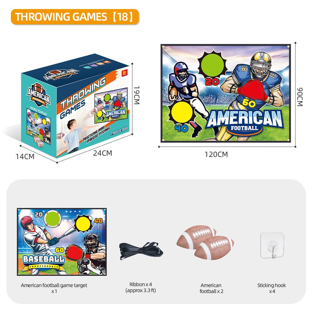 

Американский футбол Футбол 2 в 1 Спортивная игрушка-метание, костюм для родителей и детей, игрушка для метания 18#