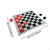 Checkers Board Game Set Draughts 3 in 1 Indoor Outdoor Yard Tic TAC Toe