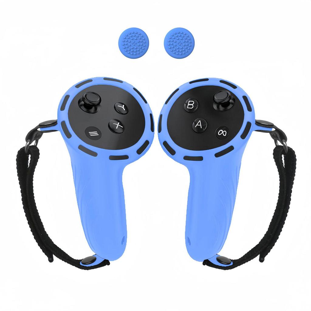 Silikonowa osłona ochronna i pasek do zestawu słuchawkowego Meta Quest 3 VR All-in-One i kontrolera