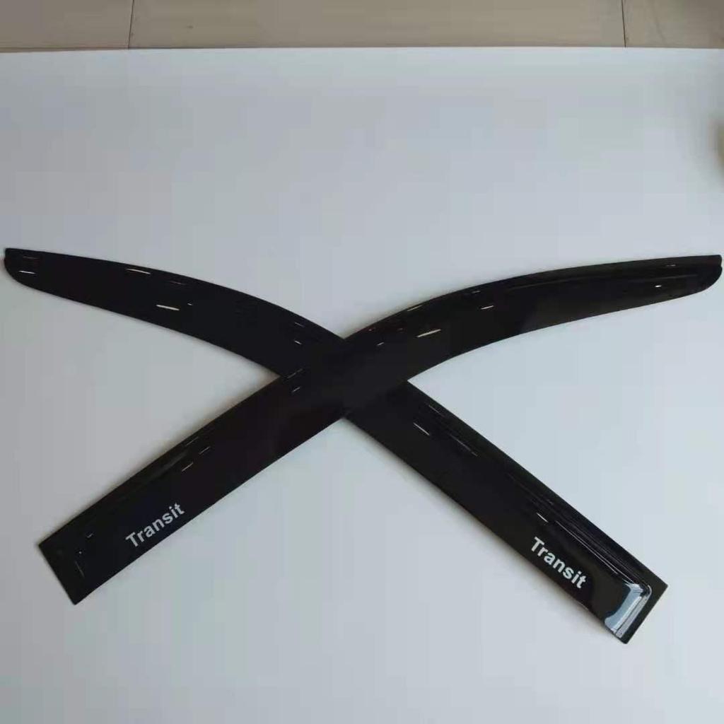 Ford Transit Acrylic Rain Guard Visor: Car Window Deflector & Shield Modification.