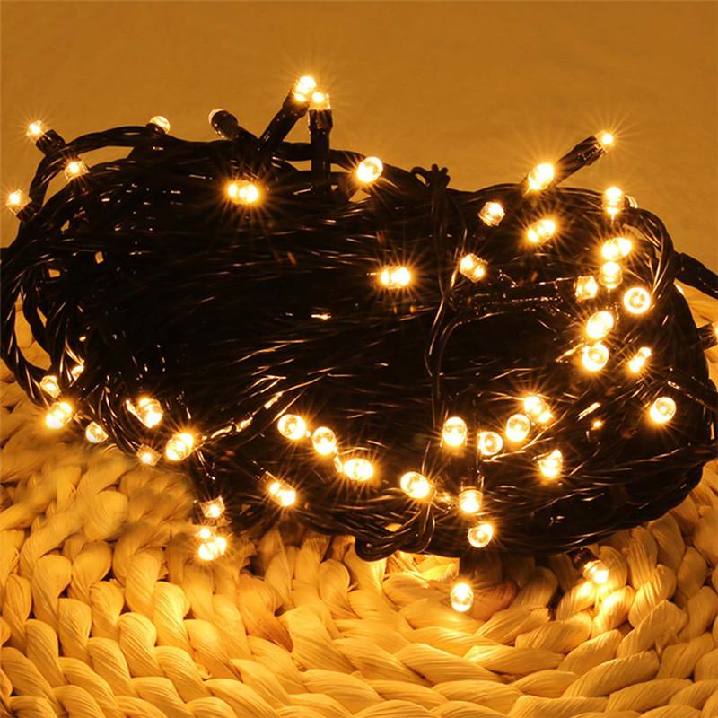LED Light String Stars Fairy Light Black Line Anti Aog Colorful Lights