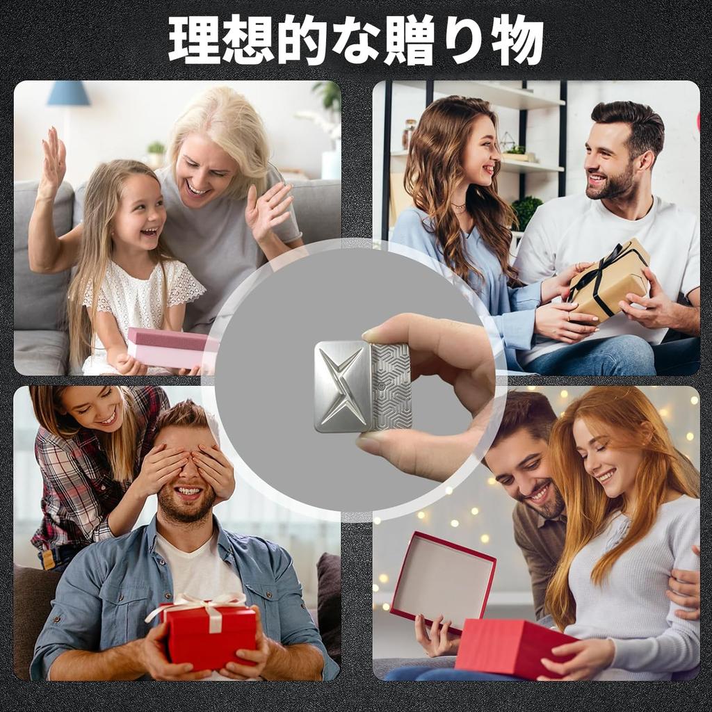 OBEST Fidget Magnetic Metal Push Fidget Time EDC Stress Push Push and Pull Adult New Silver Toy, Slider, Killer, Relief, Cards, Blocks, Gift,