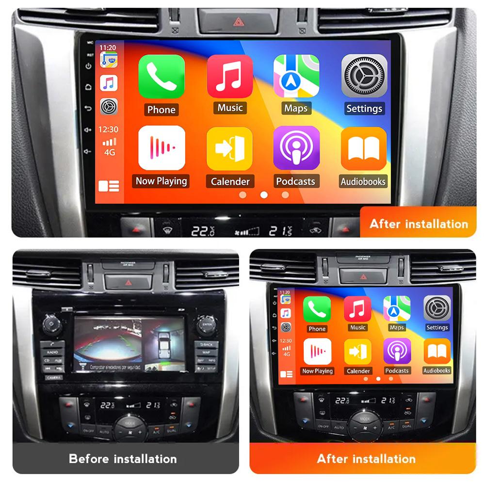 4G Car Radio Multimedia For Nissan NAVARA Frontier NP300 201 - 2018 Stereo 2 Din Carplay Android Auto GPS Navi