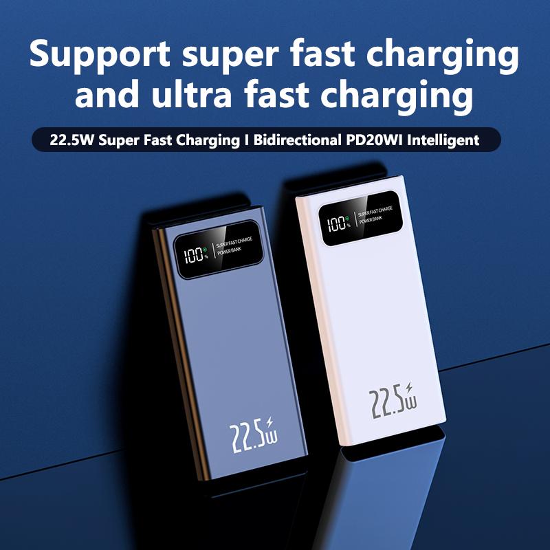 22.5W Super Fast Charging Mobile Power Bank 30000mAh Large Capacity Power Bank
