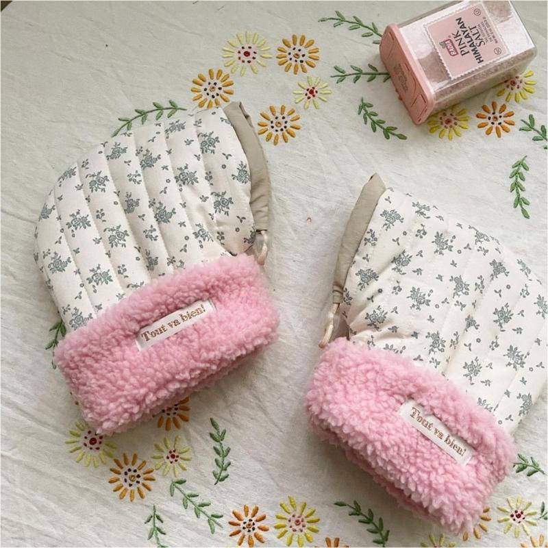 1 Paio di Guanti Morbidi Foderati per Monopattino da Bambino Invernali Caldi Manopole Guanti per Bicicletta Equilibrio Bambini Antigelo Manicotti da Equitazione