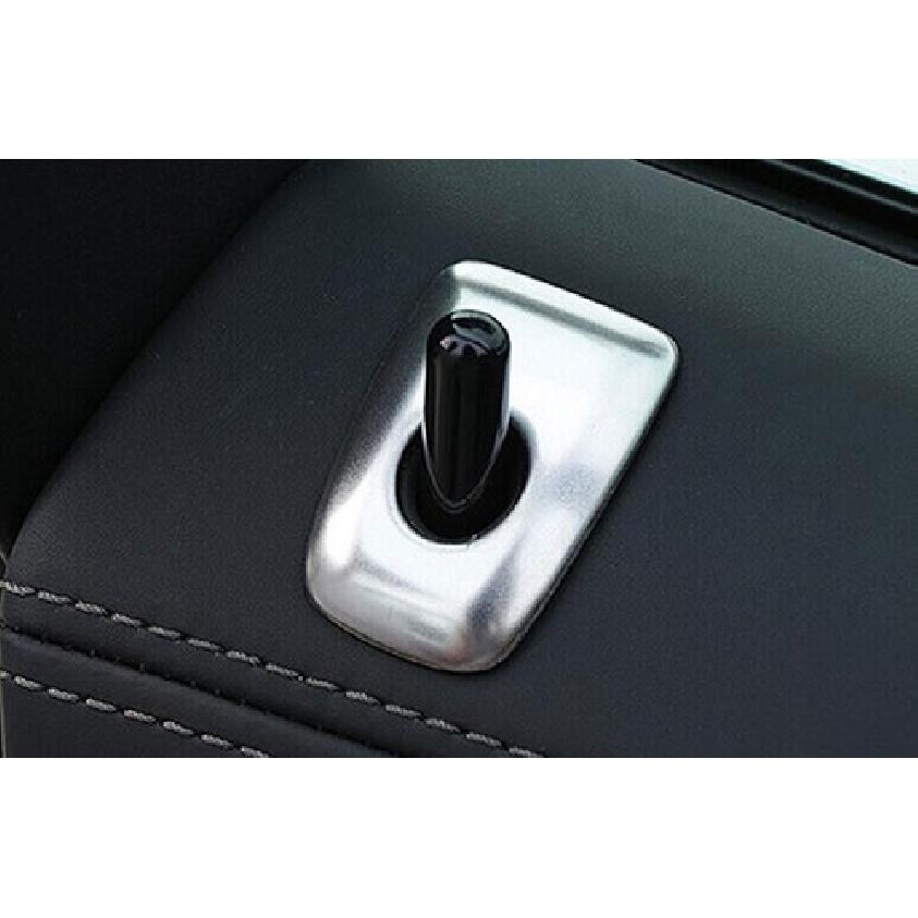 Silver Titanium Inner Door Lock Down Bolt Ring Trim Fit For BMW X7 G07 -