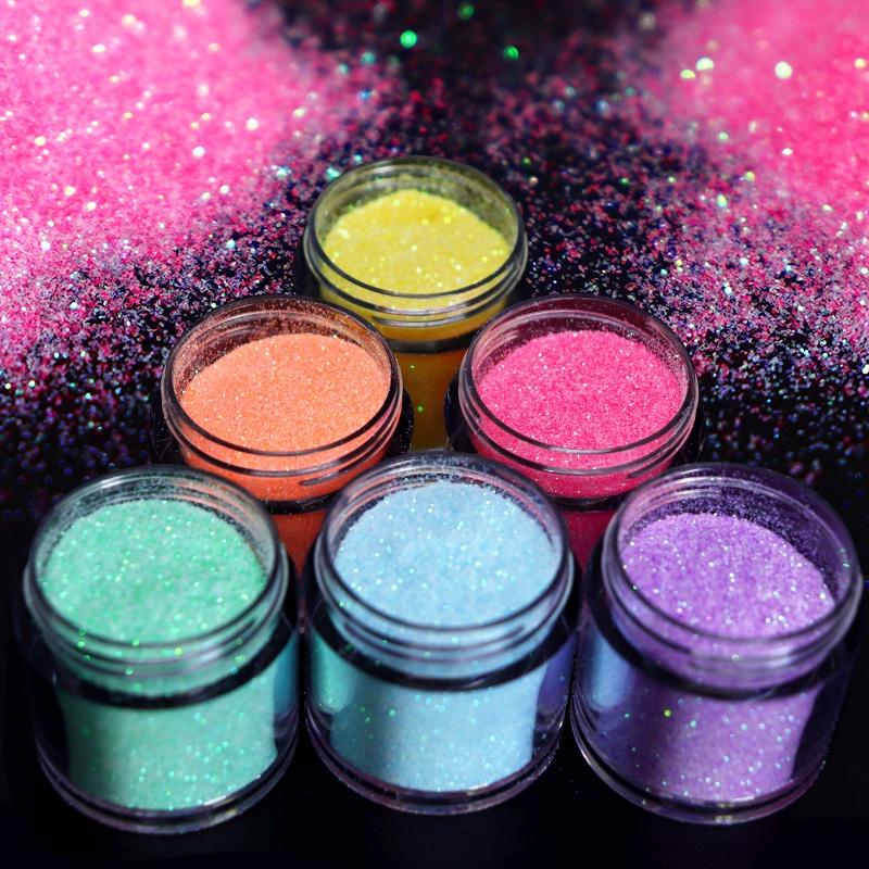 Shiny Nail Glitter Sugar Powder Gradient Chrome Pigment Dust for UV Nail Polish Manicure Accessories Supply