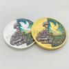 War and Peace, Tree of Life, Gold Plated Color Printed Commemorative Medals, Creative Gifts, Coins, Commemorative Coins