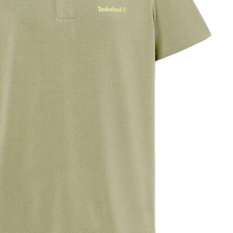 Timberland Solid Color Casual Straight Fit Polo Shirt Men tops Green A5SE2-590