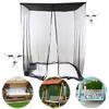 Rocking Chair Mesh Cover Waterproof Patio Swing Mosquito Netting Zipper Closure Rectangle Netting Curtain for Outdoor Patio