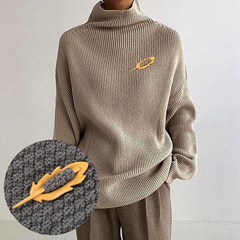 1PC Knitted Fabric Buckle Exquisite Clothing Accessories Rural Style Natural Style Sweater Buckle Elegant Wooden 10 Styles