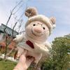 Plush Cute Pig Doll Wearing Sweater Glasses Crossbody Bag Design Gift For