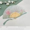 Ancient-Style Bamboo Fan, Suitable for Hanfu and Cheongsam Outfits, Portable and Artistic Small Fan for Photography, Gift-Giving, Summer Cooling, and
