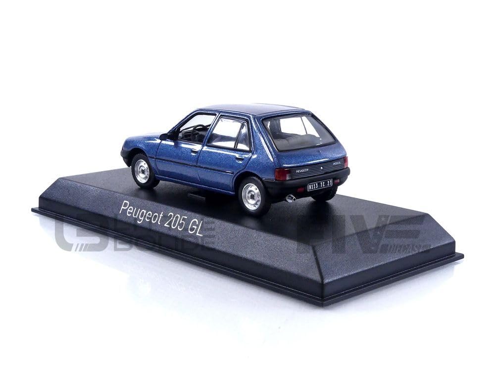 Norev scale Peugeot 205 GL 1988 Ming Blue finished product 1/43