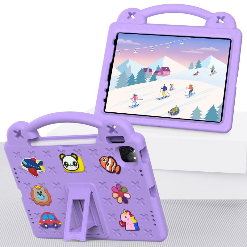 IPad 10th Gen 10.9 Inch Cartoon Bear Tablet Case With Handle Stand Pen Slot DIY Customizable Flip Cover Shockproof Plastic