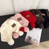 Fluffy Knitted Cap Wool Balaclava Hat Leisure Little Bear Ears Hat  Female/Girls