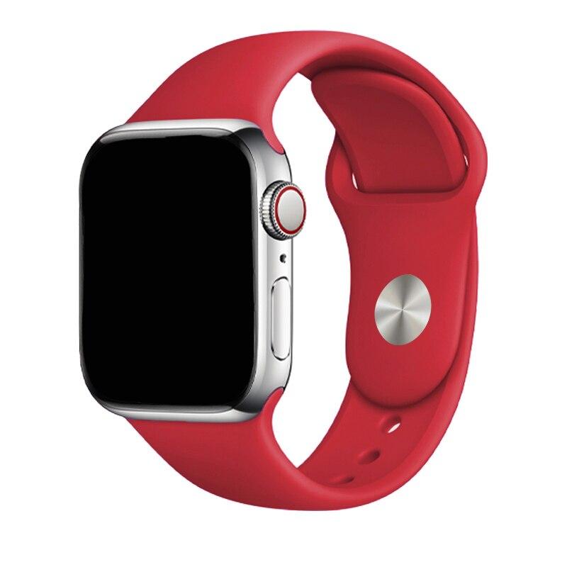 Silikonový řemínek pro řemínek Apple Watch 44 mm 49 mm 45 mm 41 mm 40 mm 42 mm 38 mm náramek iwatch série 9 7 se 3 4 5 6 8 Pásek Ultra2