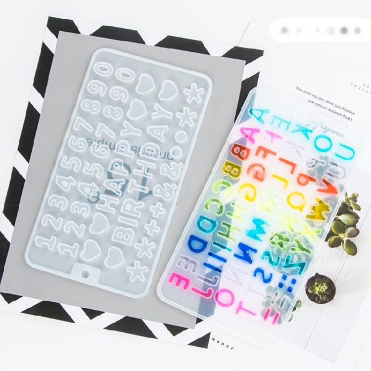 Handmade English Letters Silicone Mould DIY Crafts Polymer Clay UV Epoxy Mold