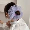 Large Big Korean Accessories Hair for Girls Women Ties Band Scrunchies Rubber Elastic Adults Vintage Popular Leading Fashion New