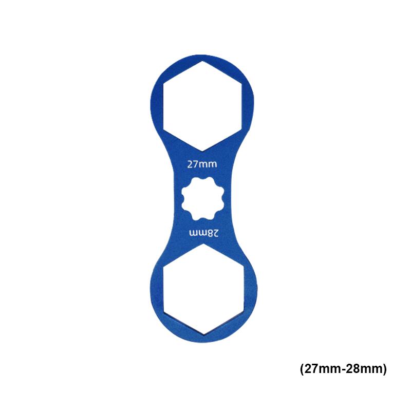 

Инструмент для ремонта передней вилки велосипеда, ключ для передней вилки горного велосипеда, алюминиевый инструмент для SR Suntour XCR/XCM/XCT/RST 8/12T 27/28 мм