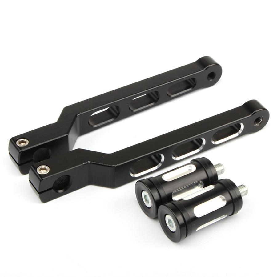 Black CNC Rear Shift Lever Shifter Pegs for Road King Street Electra Tour Glide