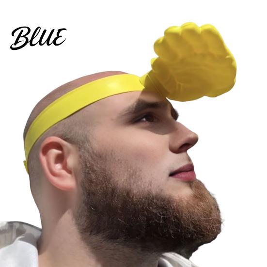 Summer Sun Hat 3D Printed Head-Mounted Visor UV Protection Ergonomic Hands-free Palm Design Wearable Head Mount Shade Cap with Open Frame Breathable