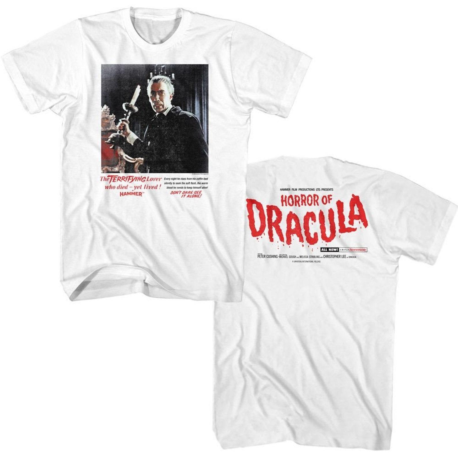 Hammer Horror Horror of Drac White T-Shirt M