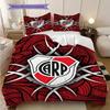 River Plate logo Pattern Bedding Quilt Set Quilt Cover Pillowcase Home Decoration Birthday Gift (1 * duvet cover + 2 * pillowcase, without core)