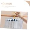 1pc Multi-functional Rotating Sock Rack 20-Clamp Hanging Design,for Balcony/Dorm/Laundry Room Space-Saving, Plastic Material, Drying Racks