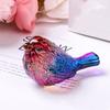 Nordic Crystal Bird Ornaments Colorful Bird Statue Crafts Lucky Bird Figurine Garden Ornament