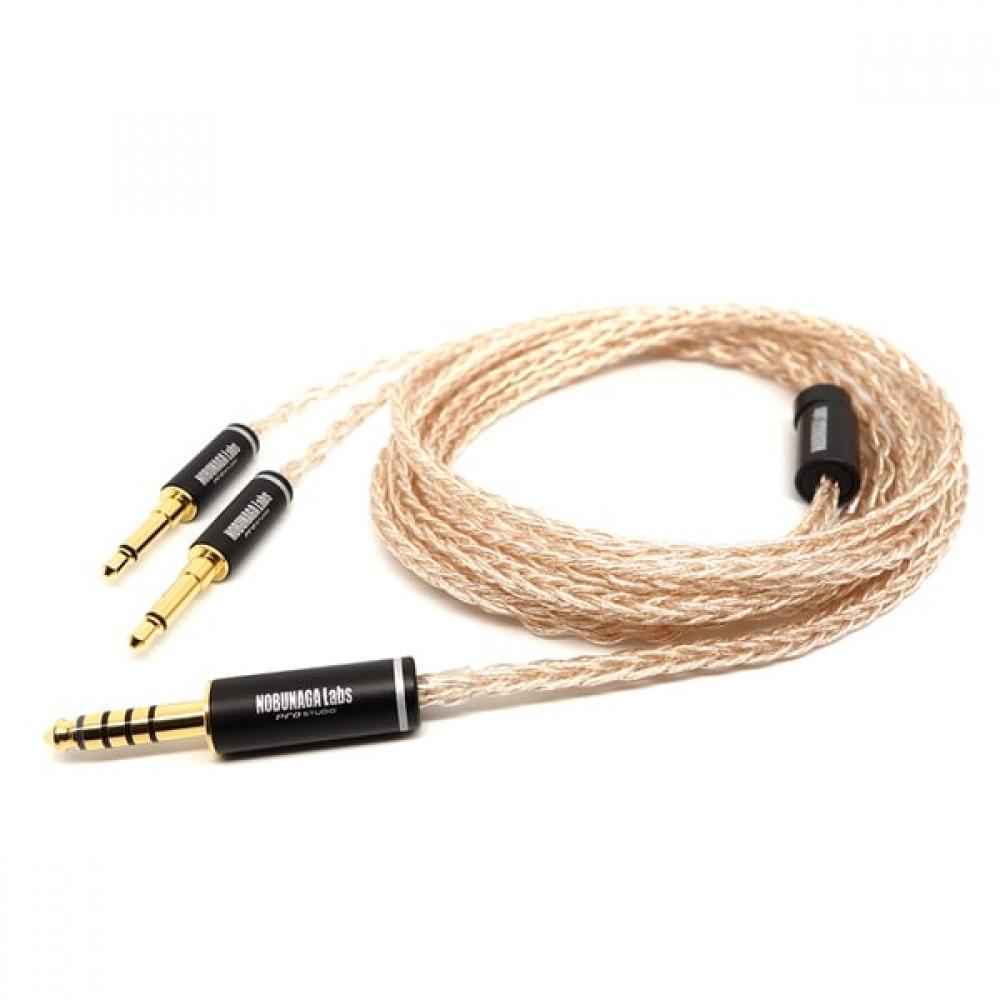 Cablu pentru căști Nobunaga Labs Tateshina Tateshina 4,4 mm 5 pini balansier 3,5 mm 2 pini mono mini x 2 NLI TSN