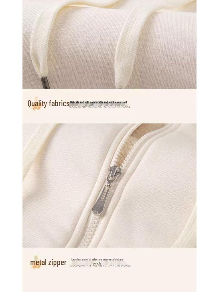 Herren Plüsch Lammwolle Strickjacke Hoodie - Locker, Übergröße, Verbrühschutz, Verschleißfest, Schmutzabweisend, Kapuzenjacke für Herbst/Winter