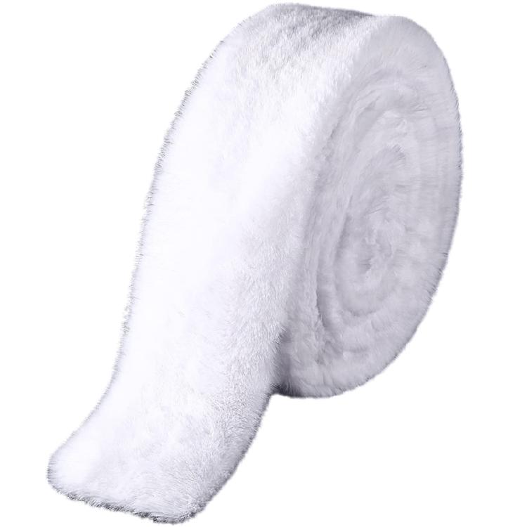 Weißer Pelz-Gürtel Basteln Do It Yourself Perfekt für die Feiertagssaison Mode-Liebhaber