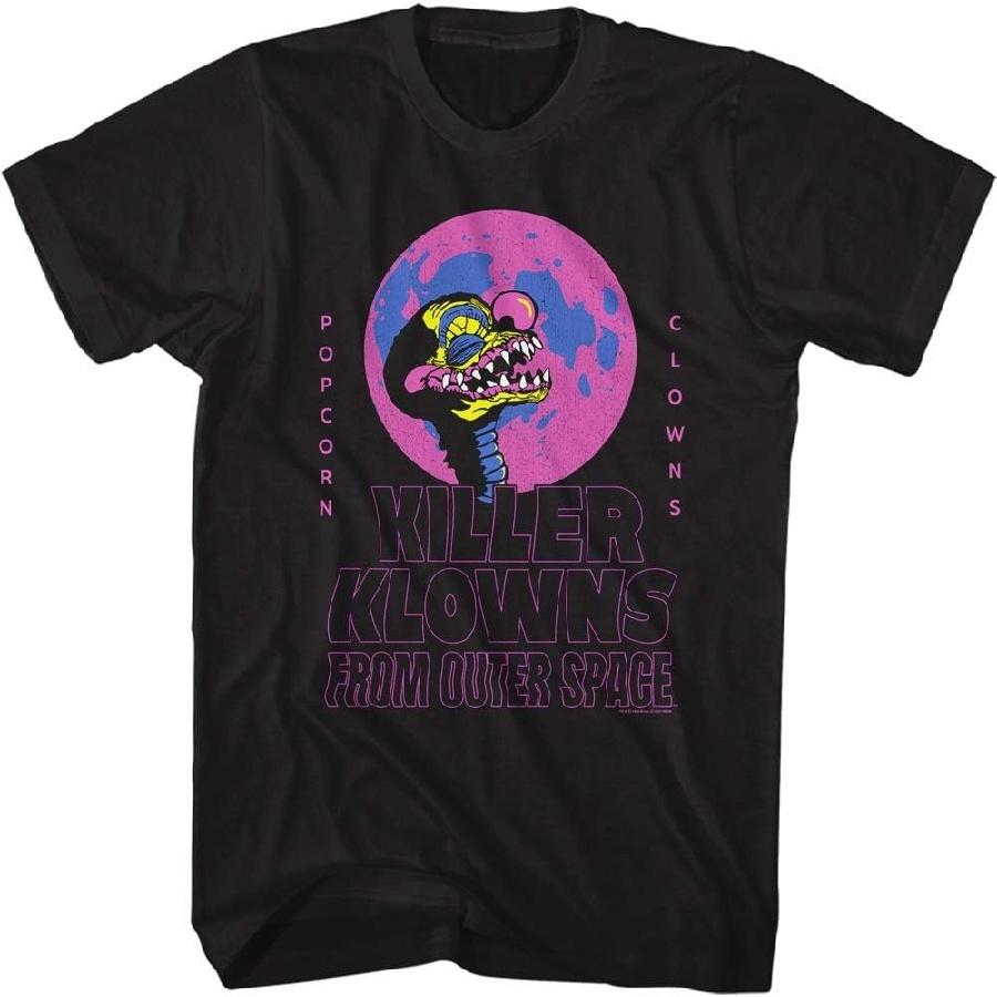American Classics Killer Klowns from Outer Space Horror Movie Popcorn Clowns Adult Short Sleeve T-Shirt