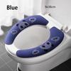 Universal Toilet Seat Cover Soft Cartoon WC Paste Toilet Sticky Seat Pad Washable Bathroom Warmer Seat Lid Cover Pad Cushion