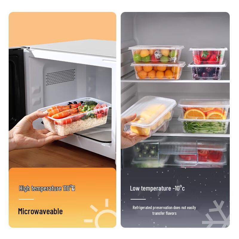 Meiliya Einweg-Lebensmittelbehälter mit Deckeln