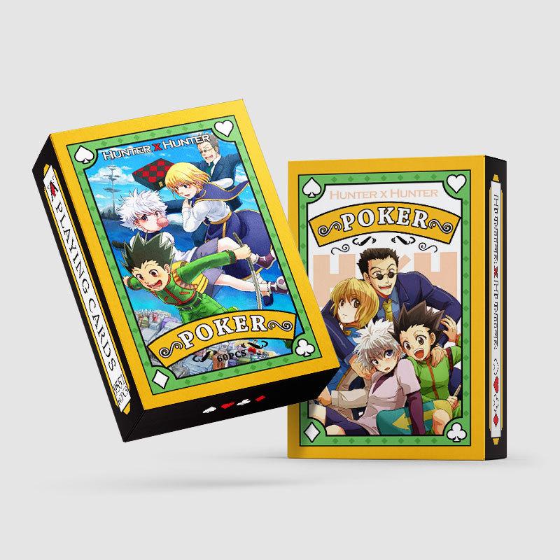 Anime Poker Toy Hunter X Hunter Board Game Cards Hisoka Killua Zoldyck Cosplay Hardcover Coollection Gift
