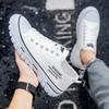Herren Canvas Schuhe Herbstmode Plateau Bequeme Freizeit-Sneaker Low Top Schnürschuhe Vulkanisierte Schuhe Zapatillas De Hombre